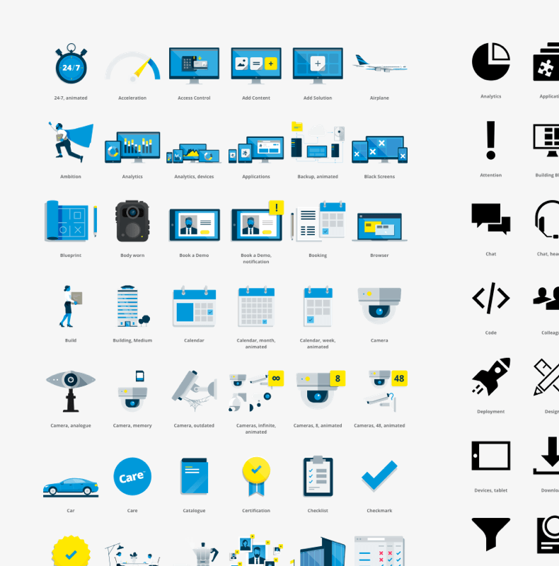 Milestone Systems design system examples