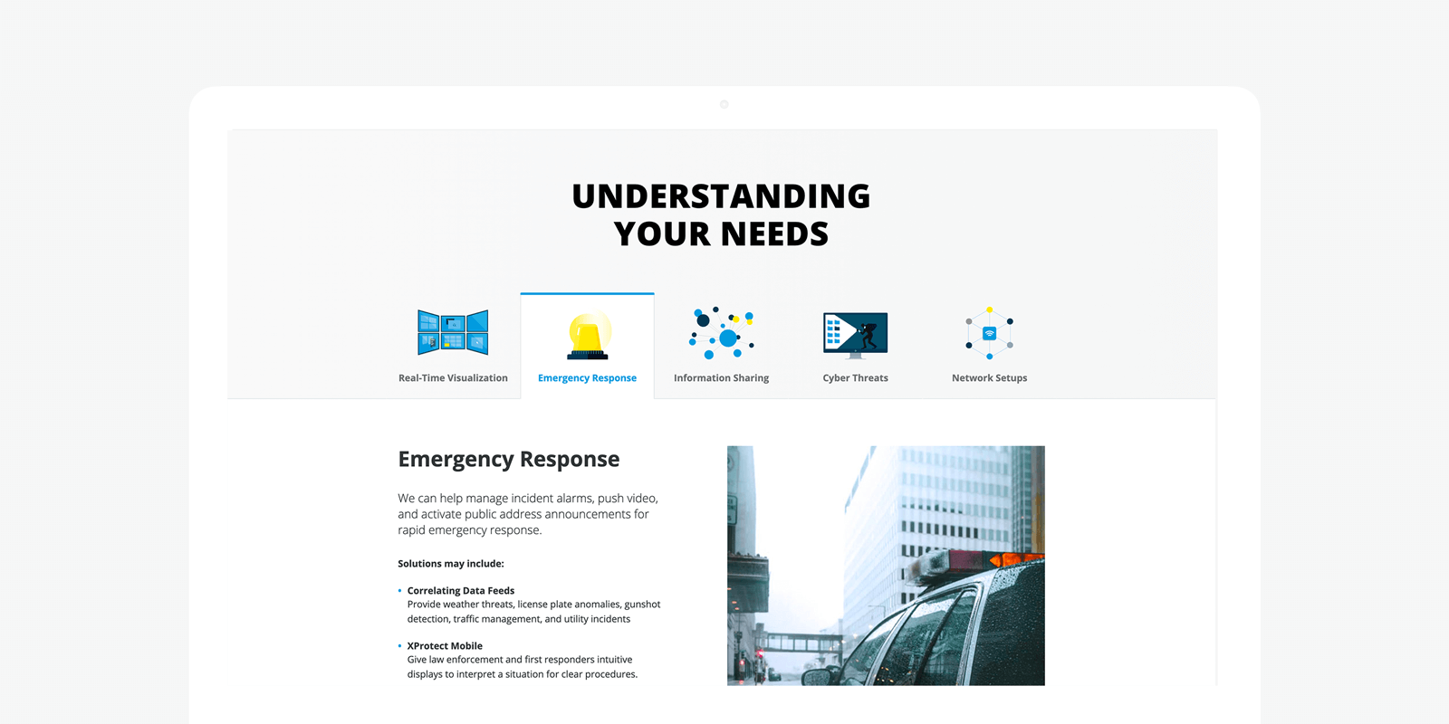 Milestone Systems design system examples